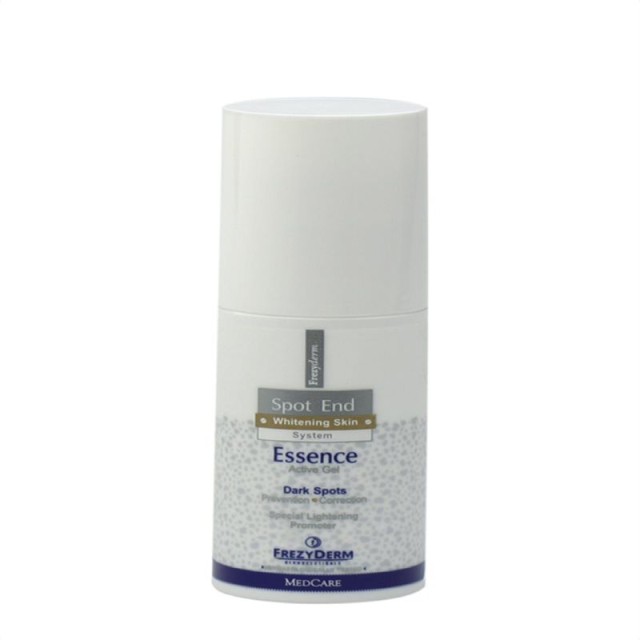 FREZYDERM SPOT END ESSENCE ACTIVE GEL 50ml . Απαλό ημιδιάφανο gel για απολέπιση και αποχρωματισμό επιφανειακών κηλίδων